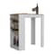 Tuhome Napoles Multistorage Pantry Cabinet, 5 Interior Shelves, Metal Handle, White/Macadamia IBM8990 - alternate 6
